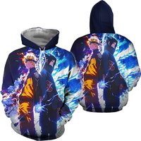 2024 Narutoo 3d Printed Narutoo Sasuke Pattern Men's Hoodie