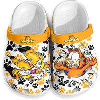 Cute Garfield Cat Clogs, Lover Garfield Cat Clogs Shoes, Birthday Gifts
