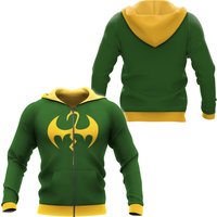 Cosplay Iron Fist 3d Hoodies Superhero Daniel Thomas Rand-kai 3d Zip Hoodie