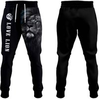 Love Lion 3d Printed Hoodie Joggers Sets - Elwy-14