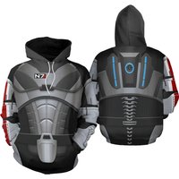N7 Armor Outfit Costume Hoodie Joggers Sets