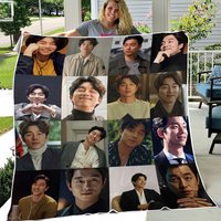 Gong Yoo Collage Fleece Blanket