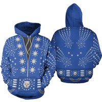 Elvis Owl Blue - Costume Cosplay Hoodie Joggers Set