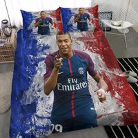 Soccer Star Kylian Mbappe Bedding Set, Kylian Mbappe Idol Football Star Football Club