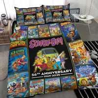 Scooby Doo 56th Anniversary 1969 2025 Scooby Doo Quotes Quilt Bed Set