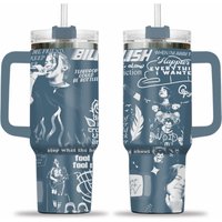 Billie Eilish 40oz Engraved Tumblers, Gift For Music Fans