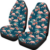 Personalized Flamingo Car Seat Cover, Flamingo Car Seat Covers
