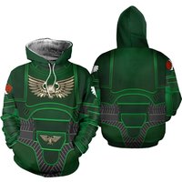 Space Marines Dark Angels Warhammer Costume Hoodie Sweatpants Tracksuit