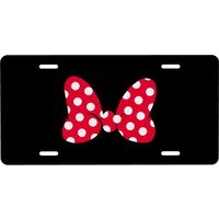 Bow License Plate! New! Black, White, And Red!