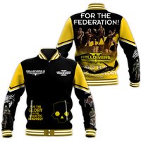 Helldivers 2 Game Baseball Jacket, Helldivers For The Federation And For Personal Glory