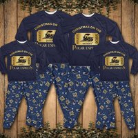 Personalized Family Christmas On Polar Express Pajama Set, Po-lar Express Pajama
