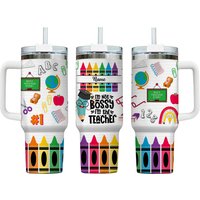 Custom Name Teacher Stanley 40oz Tumbler Wrap