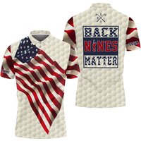 Personalized Back Nines Matter Funny Golf Men Polo Shirt