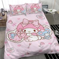 Sanrio Cartoon Bedding Set My Melody New Sweet And Cute Princess Bedding Set