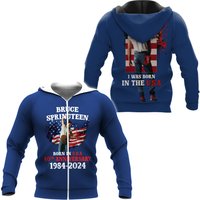 Bruce Springsteen Born In Usa 40th Anniversary 1984-2024 Zip 3d Hoodie
