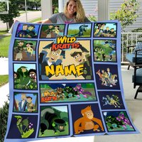Personalized Wild Kratts Cartoon Blanket