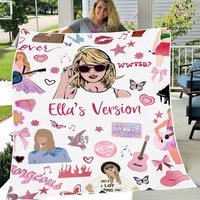 Personalized Taylor Swift Blanket For Girls