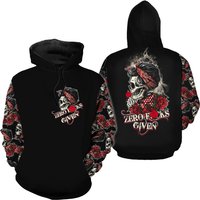 Skull Gift Skull Rose Hoodie - Girl-friendly Design