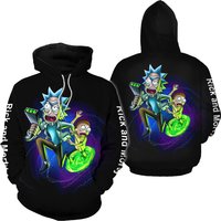 Rick And Rickandmorty Film Ram B 3d All Over Print Hoodie