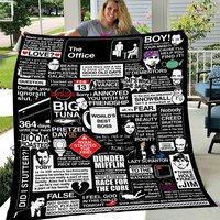 Wise Words From The Office Fleece Blanket
