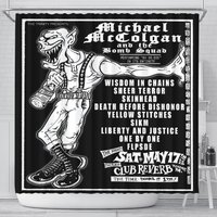 Old School Philly Punk & Hardcore Show Flyer Shower Curtain