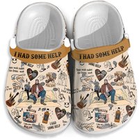 Post Malone Shoes, I Had Some Help Shoes, Post Malone Clogs