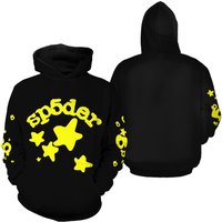 High Quality Adult Unisex Black Yellow Beluga Pullover