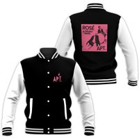 Rosé Bruno Mars Print Apt Baseball Jacket