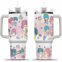 Kawaii Cute Twin Stars ~tumbler With Handle