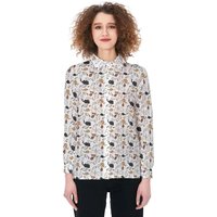 Cute Cat 3d All Over Printed Womens Blouses