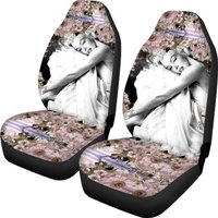 Marilyn Monroe Pink Flowers Car Seat Cover