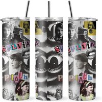 Sylvia Plath Tumbler With Lid And Straw
