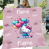 Personalized Custom Kitty Blanket