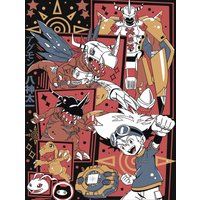 Agumon Hand Woven Cozy Blanket | Manga Tapestry Throw | Suitable As Snuggle Blanket