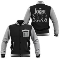 Custom Joker Fear Unisex Varsity Jacket, The Joker Baseball Jacket