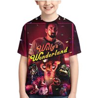 Willy's Joyful Wonderland T Shirt Kids Youth 3d Print Short Sleeve For Boys Girls,black,