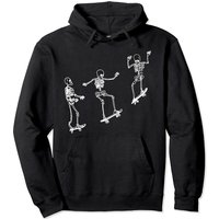 Funny Skeleton Skateboard Shirt Pullover Hoodie