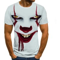 Tee T-shirt 3d Print Graphic Joker 3d Print Short Sleeve Halloween Tops Streetwear