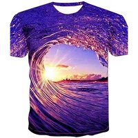 Men's T Shirt Galaxy Graphic 3d Print Short Sleeve Casual Tops
