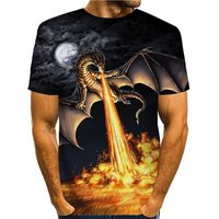 T Shirt 3d Print Dragon Graphic Prints