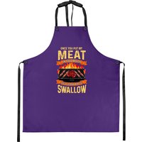 Once You Put My Meat In Your Mouth Apron Grilling Funny Bbq Apron
