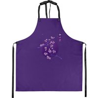 Aesthetic Vaporwave Japanese Blossom Calmness Cherry Flower Apron