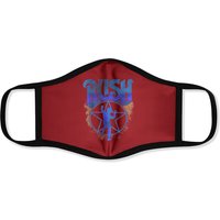Graphic Rush Face Mask Music Band Love Starman Face Mask