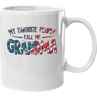 My Favorite People Call Me Grandma Flag Classic Coffee Mug