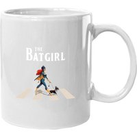 The Batgirl With Dog Superhero Coffee Mug