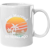 50th Wedding Anniversary Cruise Just Married 50 Years Gift Coffee. Mug
