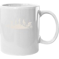 Mountain Biking Evolution Vintage Bicycle Sport Bike Rider Coffee Mug