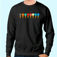 Solar System Ice Cream Planets Sweatshirt