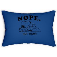 Snoopy Nope Not Today Lumbar Pillow