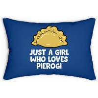 Just A Girl Who Loves Pierogi Polish Lumbar Pillow